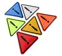 Gadpiparty Sticker to Material Paste of for Easy Rear and The Triangular Reflective Set with Strong Reflections Eye-catching Safety Warning Sign Car Kinds of Smooth Places,