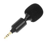 Gadpiparty Straight Microphone for Laptop Portable Live Streaming Mic Sponge Cover Lightweight Design for Stage Performance Conference and Tour Guide Use