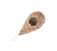 Gadpiparty Straw Bird Breeding Nest Hanging Woven Natural Straw Birds Nest Canary Parrot Lark Comfortable Breathable Living Space Home Garden Decor