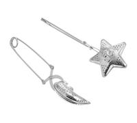 Gadpiparty Tea Strainers Star-Shaped Stainless Steel Silver 2pcs with Clip-on Handles Sturdy Herbal Tea Infusers for Homes and Restaurants