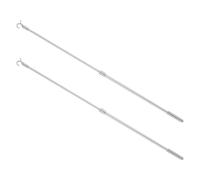 Gadpiparty Telescopic Curtain Rod Extendable Pull Adjustable Aluminum Alloy 2pcs Curtain Draw Rod Lightweight Smooth Operation for Bedroom and Living Room