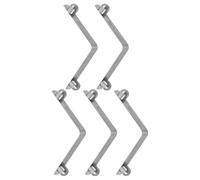 Gadpiparty Tent pole push button spring clips 5pcs stainless steel latch clamps for walking stick and bathroom handrails, adjustable height for adult use
