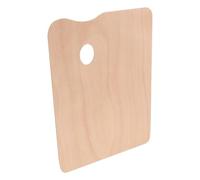 Gadpiparty Thick Linden Wood Painting Palette Acrylic Paint Mixing Board Rectangular Wooden Painting Accessories for Artists and Beginners
