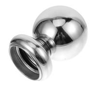 Gadpiparty Thickened Stainless Steel Handrail Ball Finial for Stair Railings Hollow Spherical Design with Integrated Base Easy to Install Indoor and Outdoor Banister Post Cap Rail End