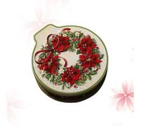 Gadpiparty Tinplate Candy Tin with Christmas Patterned Design, Excellent Workmanship, Advanced Technology, for Xmas Party or Christmas Storage Box