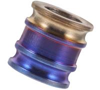 Gadpiparty Titanium Paracord Pendant Lanyard Bead with No Sharp Edges, Easy to Take and Store, Sturdy Metal Charm for Outdoor Parachute Cord and DIY Accessories