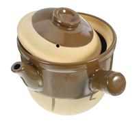 Gadpiparty Traditional Chinese Medicine Pot with Nonstick Smooth Surface Ceramic Casserole Pottery Clay Material in Vintage Style Suitable for Cooking Soup and Crossing-the-bridge Noodles