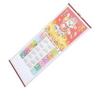 Gadpiparty Traditional Chinese Style Hanging Wall Calendar with Lunar Dates Dragon Year Zodiac Scroll for Family Use Craftsmanship Annual Planner and Cultural Home Office Decor