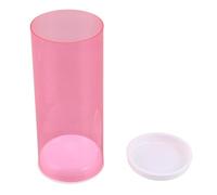 Gadpiparty Transparent Badminton Shuttlecock Storage Tubes with Lid Lightweight Plastic for Easy Shuttle Organization Portable Holder for Home Gym Outdoor Use Pink