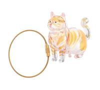 Gadpiparty Transparent Cat Hair Storage Box Keychain Capsule Creative Cat Style Pet Hair Keepsake Pendant for Organized Puppy Instant Access Organizer for Home