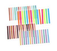 Gadpiparty Transparent Pet Fluorescent Reading Strips Sticky Page Markers with Strong Adhesion Lightweight Soft Texture Index Tabs for Books and Notes Multi Color Self Stick Highlight