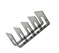 Gadpiparty Transparent Vintage Desktop Book Storage Holder Bookends Shelves for Office and Study Space-saving Book Rack with Rounded Corners Practical Organizer Magazines and Files