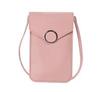 Gadpiparty Transparent Vintage Phone Pouch Bag with Strap for Women Cell Phone Holder with Internal Design Material Stylish Buckle Multi Compartment Wallet for Smartphone Cash Cards Keys