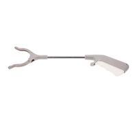 Gadpiparty Trash Picker Grabber Tool for Elderly and Disabled Users 2pcs Stainless Steel with Safe Comfortable Grip, Portable Garbage Clip for Reaching High Areas and Working