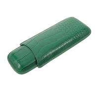 Gadpiparty Travel Leather Cigar Holder Case for Men, 2 Cigar Capacity, Prevents Pressure Damage, Rounded Internal Contours, for Business Meetings and Bar Use