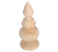 Gadpiparty Unfinished Solid Wood Finial Post Finials for Stairs Handrail and Flagpole Natural Grain Wooden Column Topper for Indoor Decor and Replacement Projects