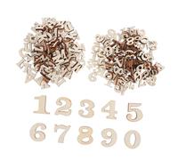 Gadpiparty Unfinished Wooden Letters and Numbers Set for DIY Crafts and Spelling Games Natural Wood Alphabet and Numeric with Organized Storage for Home Decor and Early Learning Projects