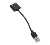 Gadpiparty Usb Audio Adapter High-fidelity Sound External Sound Card Converter for Pc Laptop and Mobile Devices Dual Headphone and Microphone Jack Plug Play Design for Easy Use