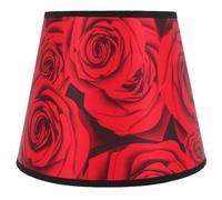 Gadpiparty Vintage Red Cloth Desk Lamp Shade with E27 Base, Protective and Convenient Installation, Suitable for Study and Hotel Use, Classic Drum Lampshade Cover for Table Lamps