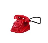 Gadpiparty Vintage Rotary Phone Model for Dollhouse Decoration Realistic Accessory for Enhancing Living Room Scenes and Imaginative Play