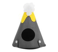 Gadpiparty Volcano Shaped Hideout for Hamsters and Hedgehogs Felt | Soft Washable Design, Easy to Clean, Multifunctional PET Shelter, Cosy Small Animal Hut