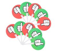 Gadpiparty Voting Paddles Yes No 20Pcs Reusable Plastic Double-Sided Signs for Classroom Games Teacher Supplies Student Engagement Tools Portable Size