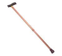 Gadpiparty Walking Cane and Adjustable Height for Elderly and Wounded Non-slip Adjustable with Aluminum Alloy and Wood Construction, Portable Folding Climbing Stick with Coffee Colour