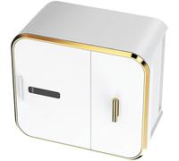 Gadpiparty Wall Mounted Toilet Paper Holder with Adhesive, White Pp Material Tissue Roll Dispenser for Bathroom and Kitchen, Stable Design That Does Not Damage Walls, Simple Structure