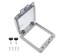 Gadpiparty Waterproof Electrical Breaker Box with Window, 5 Ways Distribution Box Made of Sturdy Pp Material, Convenient to Use for Outdoor Household Circuit