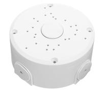 Gadpiparty Weatherproof Junction Box Security Monitor Junction Box Simple Elegant round Dome Design Easy Installation Weatherproof for Wall Ceiling Mount White Plastic