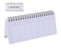 Gadpiparty Weekly Planner Notebook Tear-off Pages, Portable Coil-bound Academic Organizer, Lunar Phase Schedule, Compact Multi-function Writing Book for Students and Daily Use