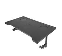 Gadpiparty Wheelchair Dining Table Board with Cup Holder, Black Plastic Foldable Tray for Indoor and Outdoor Dining Adults