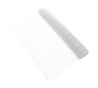 Gadpiparty White Jacquard Bouquet Wrapping Gauze Yards Durable Floral DIY Flower Decoration Mesh for Stylish Chic Bouquet Packaging