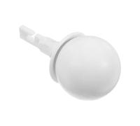 Gadpiparty White Plastic Rolling Walking Stick Tip with Rotating Head Round Ball Shape for Blind Stick, Providing Flexible Movement and Stability for Indoor and Outdoor Use in Homes
