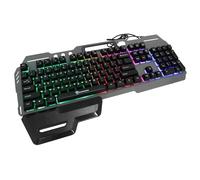 Gadpiparty Wired USB Gaming Keyboard Keys Backlit Computer Game Hardware with Detachable Hand Rest for Home Office Cafe Use