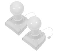 Gadpiparty Wireless LED Battery Operated Pull Chain Night Lamp for Bedroom Closet Bedside Emergency Lighting Portable Cordless 2Pcs