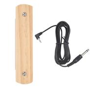 Gadpiparty Wood Acoustic Guitar Soundhole Pickup with One-button Control Easy Installation Passive Pickup for Performance Settings Beige Colour Random Random Color