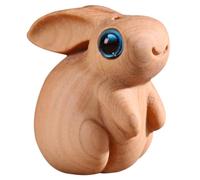 Gadpiparty Wooden Bunny Pendant Keychain for Car and Bag Decoration Creative Rabbit Charm for Jewelry Making and DIY Crafts Small Versatile Wooden Key Chain Ornament for Home and Office
