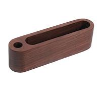 Gadpiparty Wooden Business Card Holder Desktop Organizer with Pen Stand Compact Office Display Stand for Business Cards Practical and Steady for Desk Organization