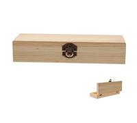 Gadpiparty Wooden Capacity Pencil Case for Students Compact Pencil Storage Organizer Box for Drawing and Crafting Lightweight Design for Easy Carrying and Organization