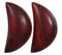 Gadpiparty Wooden Gua Cup Set Divination Cup 1 Pair for Tarot Sacred Ceremony Fortune Telling Guidance Sandalwood Finish Portable Ritual Use