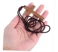 Gadpiparty Wooden Hanging Ornament Faith Decoration Unisex Christian Jewelry for Rearview Mirror Natural Wood Pendant Necklace for Auto