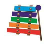 Gadpiparty Wooden Knocking Xylophone Toy for Kids Unfinished Painting Craft Colorful Bars and Mallet DIY Educational Music Toys for Children for Creative Play and Motor Skills Development