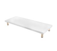 Gadpiparty Wooden Monitor Stand Riser with Multi-functional Design for Office and Home Use, Simple Elegant Desk Riser to Elevate Monitor and Organise Workspace