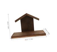 Gadpiparty Wooden Nativity Manger with Roof and Star Jesus Birth Scene for Christmas Party Artistic Religious Ornament for Church and Home Desk Decoration