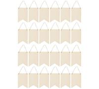 Gadpiparty Wooden Slices Wooden Hanging Tags Creative Pendants Blank Design Beige Special Shape Can Be Painted on Can Be Written for Friends Room Home Party Decorations