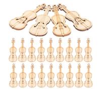Gadpiparty Wooden Violin Charms Can Be Worn as Earrings Or Pendants for Crafts Decoration 100pcs Handmade with Delicate Texture and Natural Feel, Suitable for Music and Artists