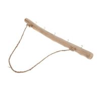 Gadpiparty Wooden Wall Hanger Storage Solution for Home Use with Hooks Simple and Jewelry Organizer Convenient to Install for Keys and Hats for Household Accessories