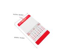 Gadpiparty Year Horse Paper Wall Calendar Tearable Traditional Lunar Planner with Feng Shui Luck Symbol for Family Home Office Organization and Prosperity Decor