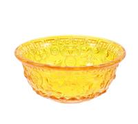 Gadpiparty Yellow Crystal Treasure Basin Chic Decorative Effect Decorative Bowl with Smooth Design and Fine Workmanship for Wealth and Good for Home and Office Use